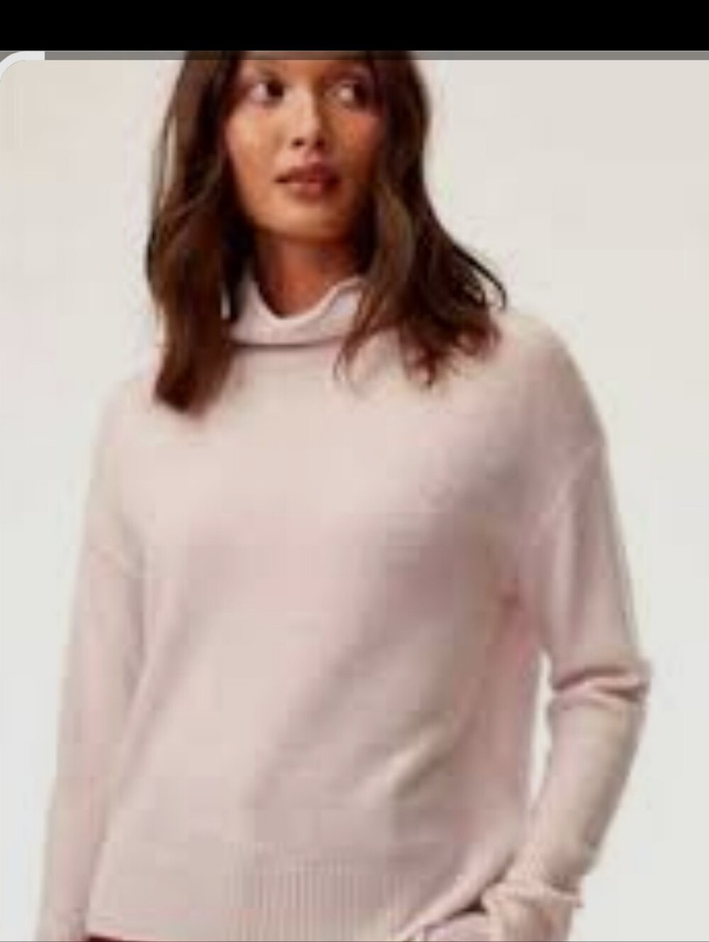 Wilfred Aritzia Cyprie Merino Wool Mock-Neck Sweater